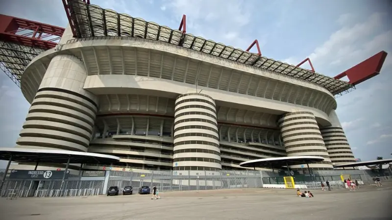 The San Siro stadium in Milan